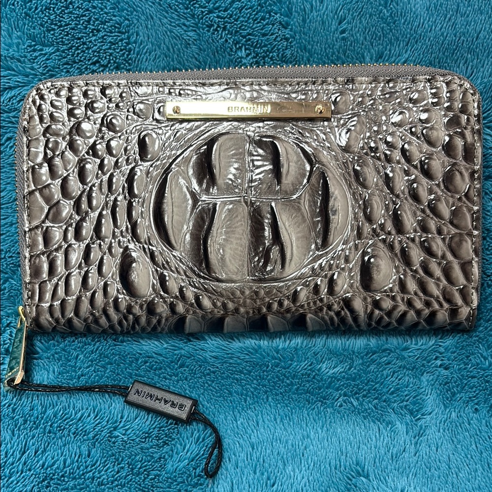 NWT Brahmin Suri Falcon embossed leather long wallet